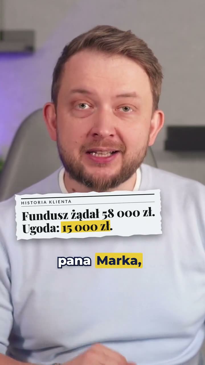 Ekspert opowiada historię klienta, plansza z kwotami